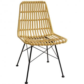 SuperStudio lo+demoda Tropical - Silla, Acero, 54 x 47 x 81 cm, Color Beige