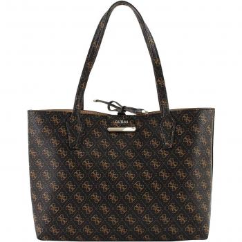 GUESS Bobbi Inside Out Tote Brown/Camel