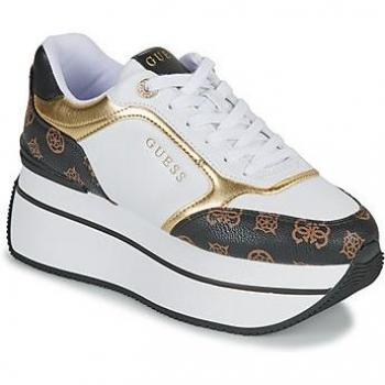 Guess Camrio Platform Sneakers - Female, Brown, Size: 6 US, Model: Fl7Cmrfal12