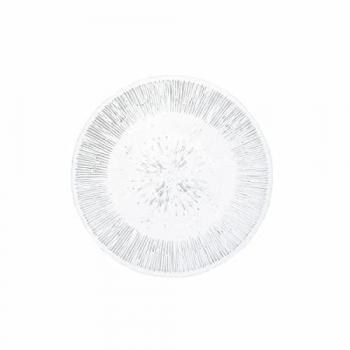 Plato Llano Quid Lonja Transparente Vidrio (Ø 21 cm) (Pack 6x)