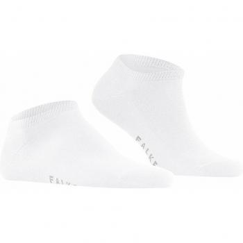 Falke Men's Cotton Blend No-Show Sneaker Socks - Anti-Slip, White, Size 39-42