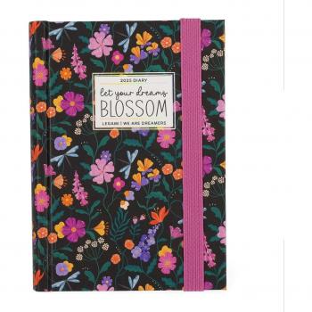 Agenda semana vista 16 meses 24/25 Legami Wildflowers multilingüe