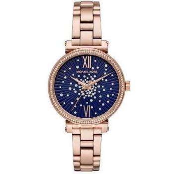 Michael Kors Sofie - Reloj Analógico para Mujer, de Cuarzo con Correa en Acero Inoxidable