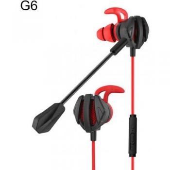 Auriculares con cable estéreo de alta potencia y micrófono, unidad dual y bajos profundos para teléfono móvil