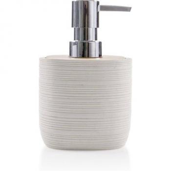 Dispensador de jabón líquido B-Kubic en madera blanca con diseño moderno