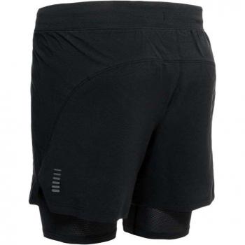Pantalón corto 2 en 1 Under Armour Iso-Chill Run negro