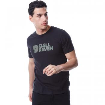 Camiseta Fjällräven Manga Corta Logo Negra - Talla S