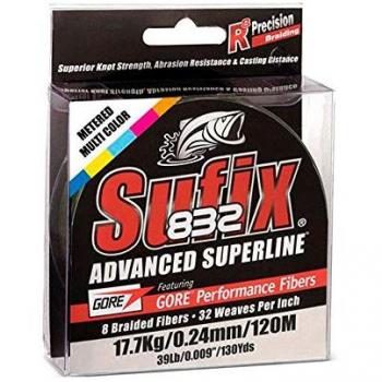 Sufix Línea Trenzada 832 Advanced Superline 300 m 0.20 mm Multicolor