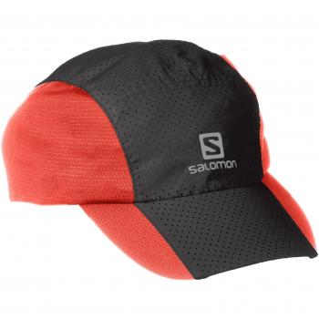 Salomon XT Compact BK Matador Gorra, Hombre, Negro / Rojo, Talla Única