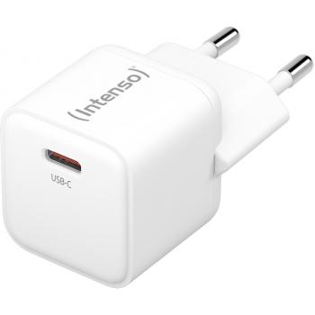 Adaptador de Corriente Intenso GaN USB-C 30W, Carga Rápida, Blanco