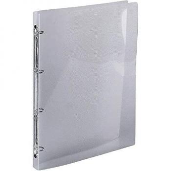 Exacompta 809471 - Carpeta de 4 anillas, A4, transparente