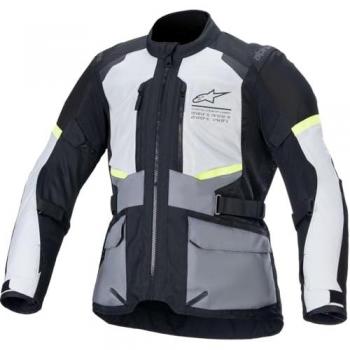Chaqueta de Moto Alpinestars Andes Air Drystar Textil Impermeable Gris Hielo-Gris Oscuro-Negro
