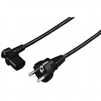 Cable de Alimentación Universal Hama 5m con Conector Angulado de 90 Grados