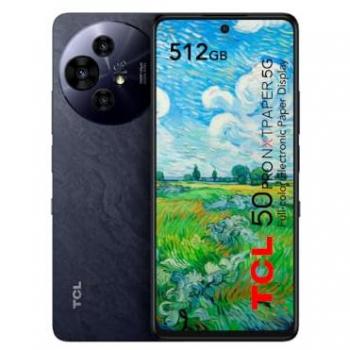 Smartphone TCL 50 Pro NXTPAPER 5G, Octa Core, 8 GB RAM, 512 GB, Pantalla de 6.8 FHD+, Cámara de 32MP, Batería de 5010