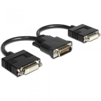 Adaptador DMS-59 a 2x DVI 24+5 hembra, 20 cm, negro