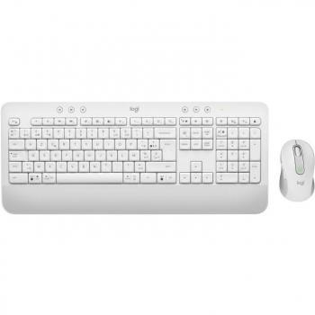 Combo Logitech Signature MK650 para Empresas - Teclado y Ratón Inalámbricos Bluetooth AZERTY Francés Blanco