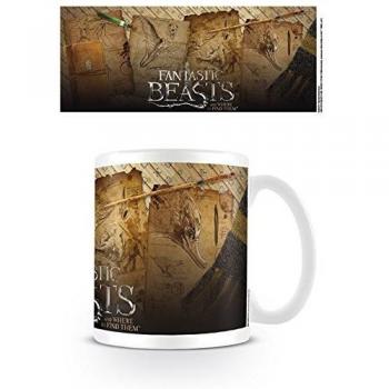 GB eye Fantastic Beasts Notebook Pages Ceramic Mug Taza, Multicolor, Unico