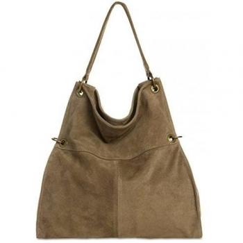 CASPAR Fashion - Bolso de asas para mujer verde caqui Talla única