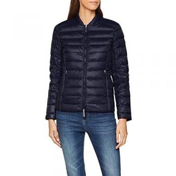 Armani Exchange Women's Navy Zip-Up Padded Winter Jacket Size L