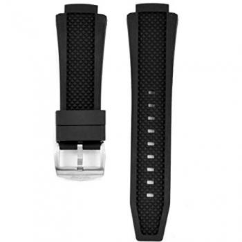 Bobroff BFS031 - Black Silicone Watch Strap, Standard 15mm