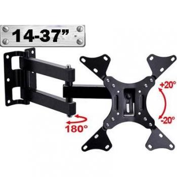 Soporte de pared giratorio y flexible Hyvarwey EML503A4 para televisor LCD LED de 14-37 pulgadas