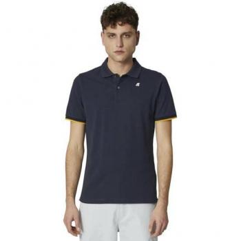K-Way Vincent Blue Short Sleeve Polo Shirt for Men, Size M