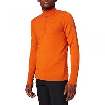 Odlo Midlayer 1/2 Zip Unity Kinship Jersey, Hombre, Hawaiian Sunset Melange, XX-Large