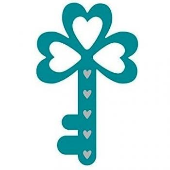 Key Of Hearts Die - 32 X 51mm - Celosia Collection - Universal Impression - Ultimate Crafts