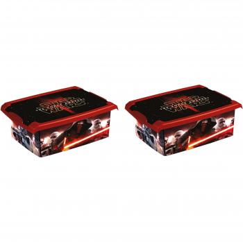 2 x Caja para juguetes juguete caja Fashion Caja de Star Wars 10 L