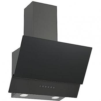 Cappa Aspirante Inclinada Sin Cabeza 60 cm Respekta Kaya Acero Inoxidable Negro, 3 Niveles de Potencia, Iluminación LED, Función de Recirculación y Extracción