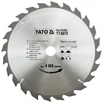 Yato YT-6075 - Sierra circular con carburo 300 x 24 x 30 mm