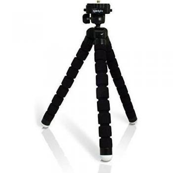 igadgitz Ligero Grande Universal Flexible Espuma Mini Trípode para Samsung Galaxy Camera, WB35F, WB50F, WB350F, DV150F, DV151F Cameras con Placa de liberación rápida - Negro