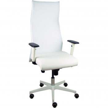 Sillón de Oficina Sahuco Similpiel Blanco