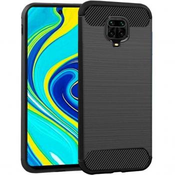 Funda COOL Carbón Negro para Xiaomi Redmi Note 9S/Note 9 Pro