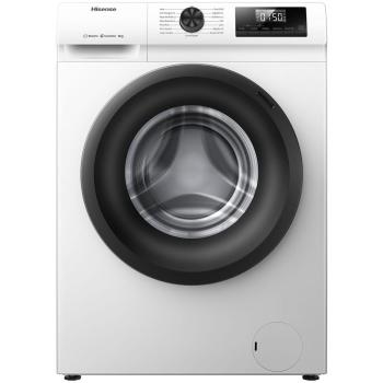 Lavadora Carga Frontal HISENSE WF1Q8041BW1 - 8 kg, 1400 rpm, Clase A, Blanca, Inverter y Vapor