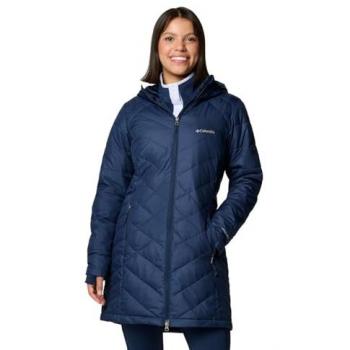 Columbia Women's Heavenly™ Long Hooded Insulated Puffer Jacket - Blue