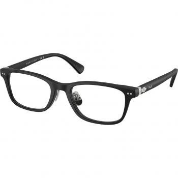 Polo Ralph Lauren PH2286D 5389 Armazones Unisex de Acetato Negros Transparentes Cuadrados Ajuste Asiático 53mm