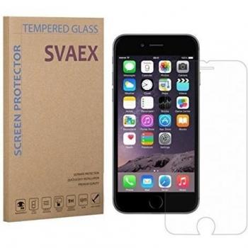 SVAEX iPhone 6 / 6S Premium Protector de pantalla de vidrio templado - vidrio de dureza 9H - grosor de 0.3mm - transparencia de alta definición - bordes redondeados 2.5D - antigolpes - recubrimiento oleofóbico - tacto delicado - vidrio de alta calidad -