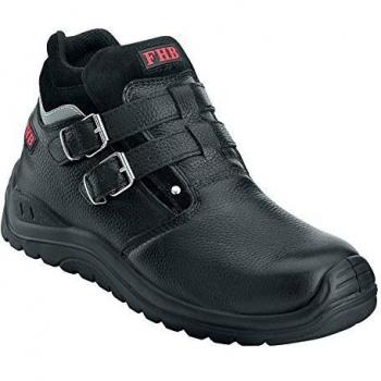 Botas de seguridad FHB Norbert S3, talla 43, cuero negro, HRO EN ISO 20345