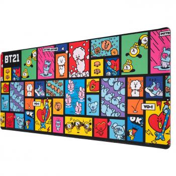 Alfombrilla de Ratón Gaming XL BT21 Erik Azul y Rojo