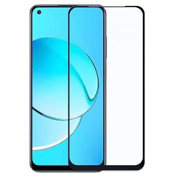 Protector de Pantalla Cristal Templado Premium 9D con Marco Negro para Realme 10, Dureza 9H, Antigolpes, Anticaídas, Antiarañazos, Grosor 0.3mm