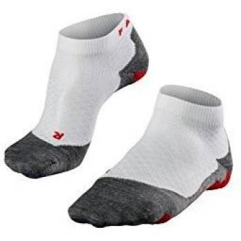 Falke RU5 Race Short Calcetines Para Correr Mujeres - Blanco, Gris