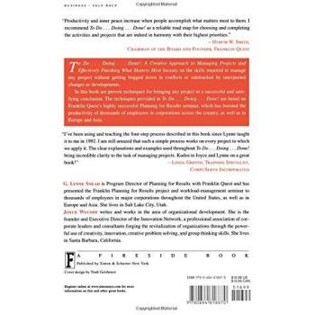 To Do Doing Done: A Creative Project Management Guide by G. Lynne Snead