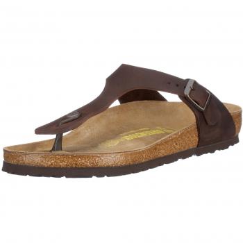 Birkenstock GIZEH Greased leather, Women's Sandals, Habana, 4.5 UK