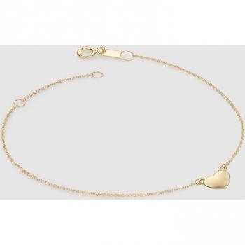 Pulsera de corazón en oro con detalles elegantes - El Corte Inglés