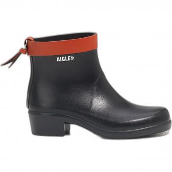 Aigle Myrica Women's Ankle Rain Boots - Navy Rubber
