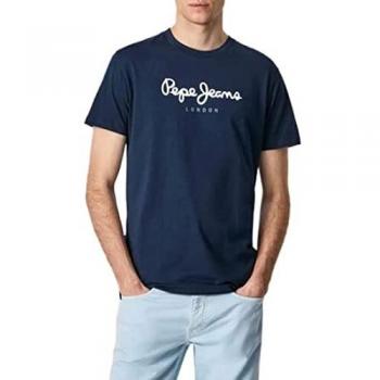 Pepe Jeans Eggo Short Sleeve T-Shirt 100% Cotton Navy Size S