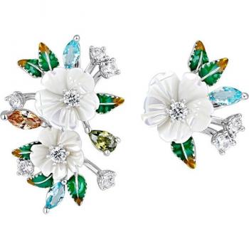 Pendientes asimétricos Earcandy Amalfi de Plata de Ley 925