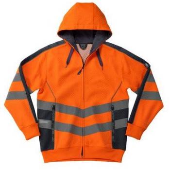 Sudadera con Cremallera Safe Supreme 50138 - Amarillo de Alta Visibilidad/Gris Oscuro