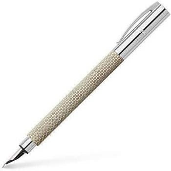 Pluma Estilográfica Faber-Castell Ambition OpArt Arena Blanca Trazado Medio con Caja de Regalo